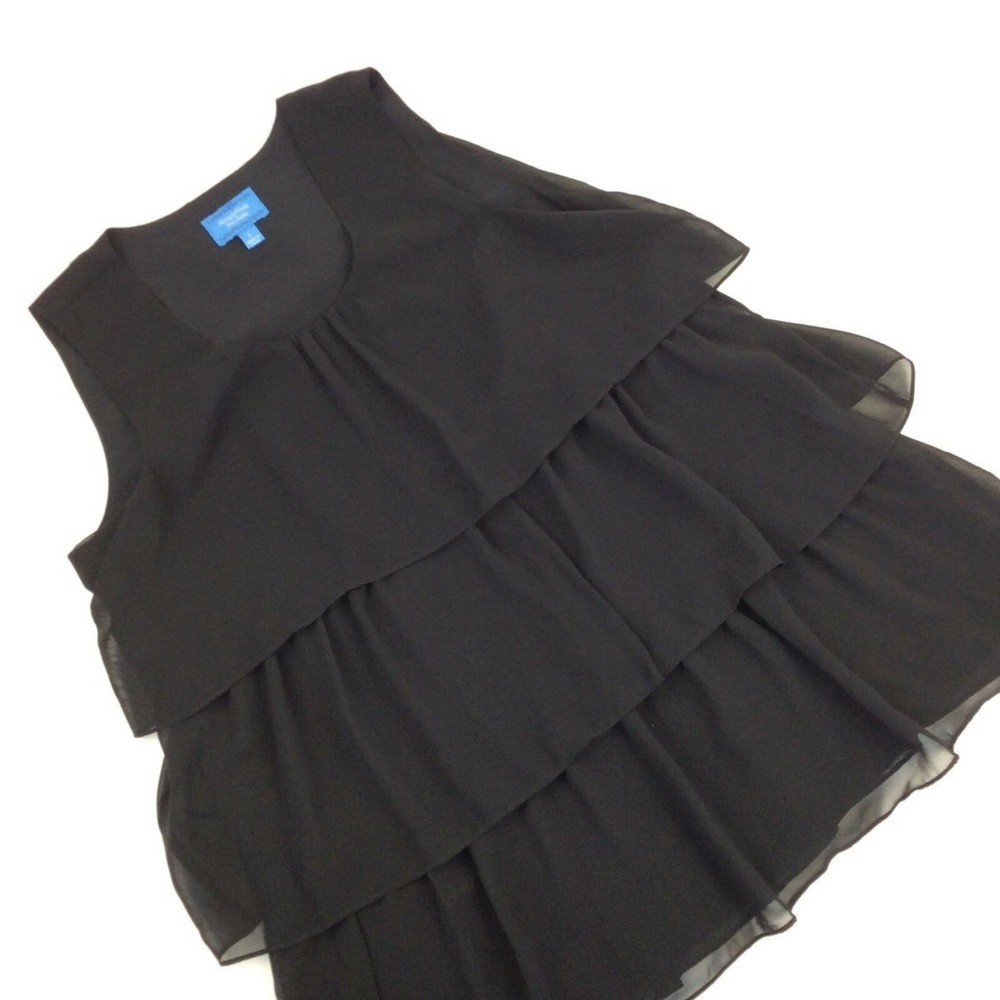 Simply Vera Wang Layered Black Sheer Sleeveless